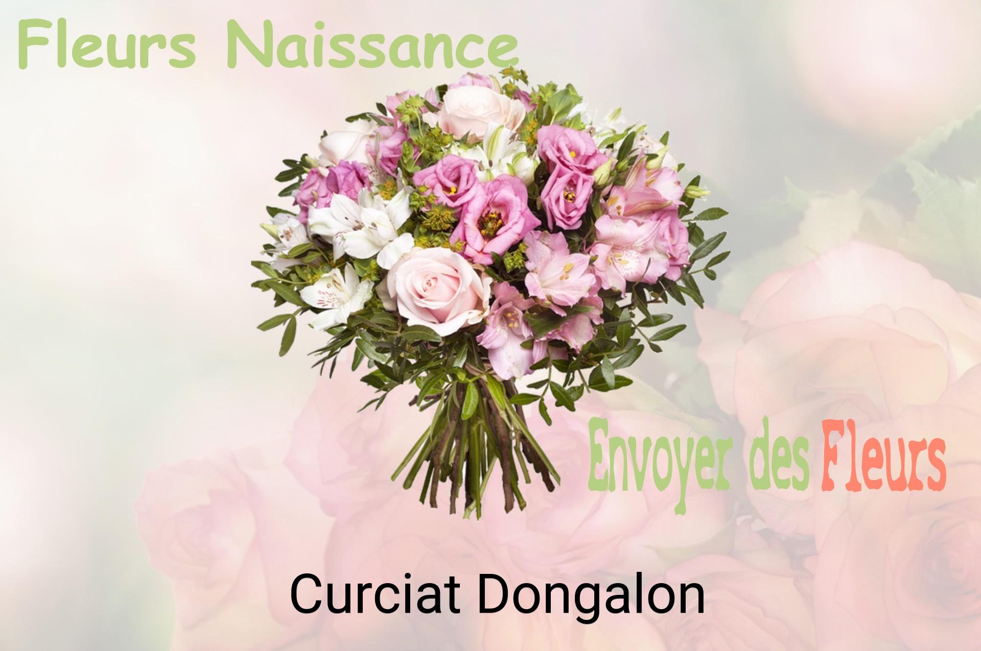Bouquet de fleurs de naissance livré à Curciat-Dongalon